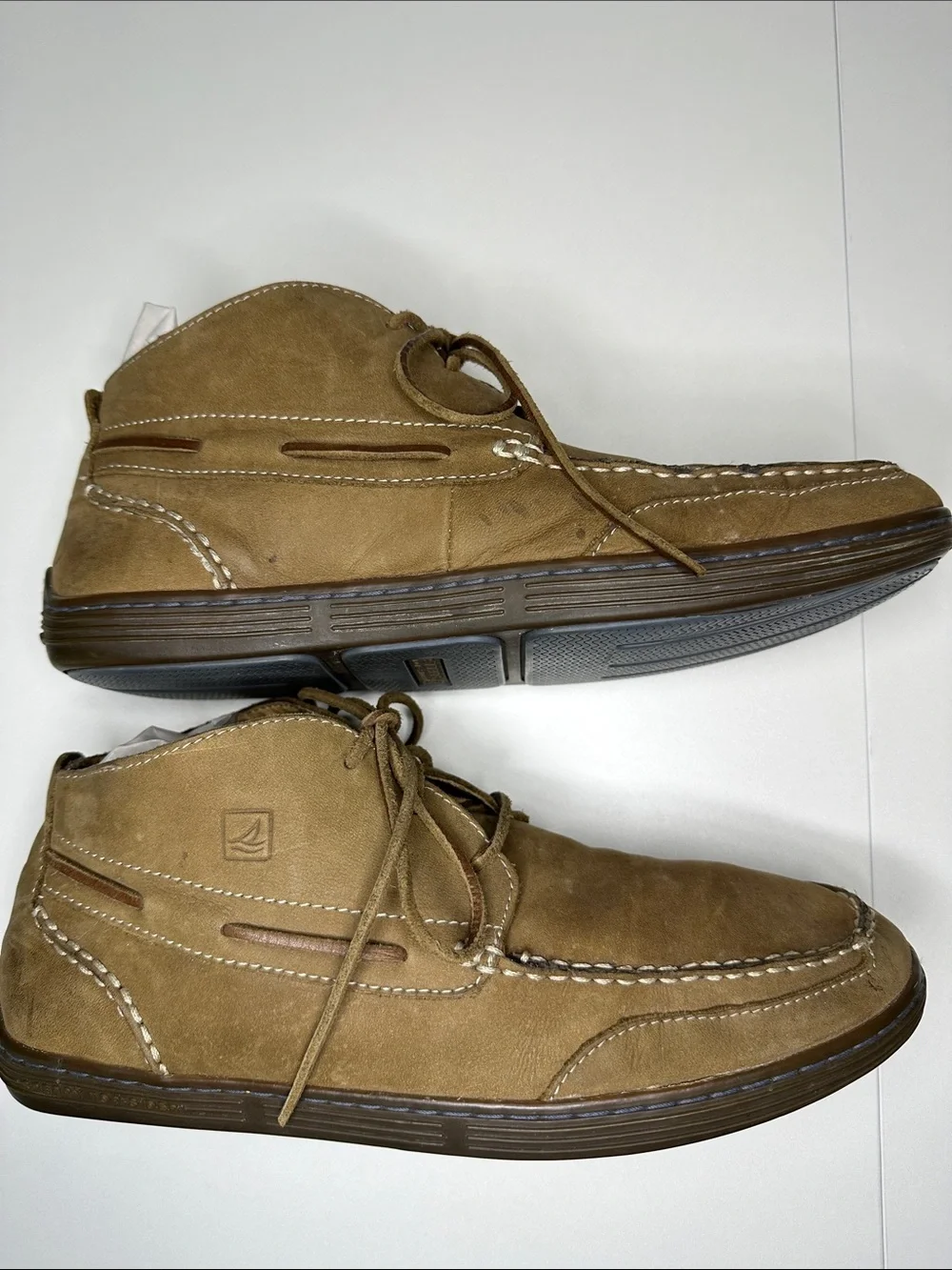 Sperry Men's Leather Lace-up Chukka Boots in Brown 10.5
